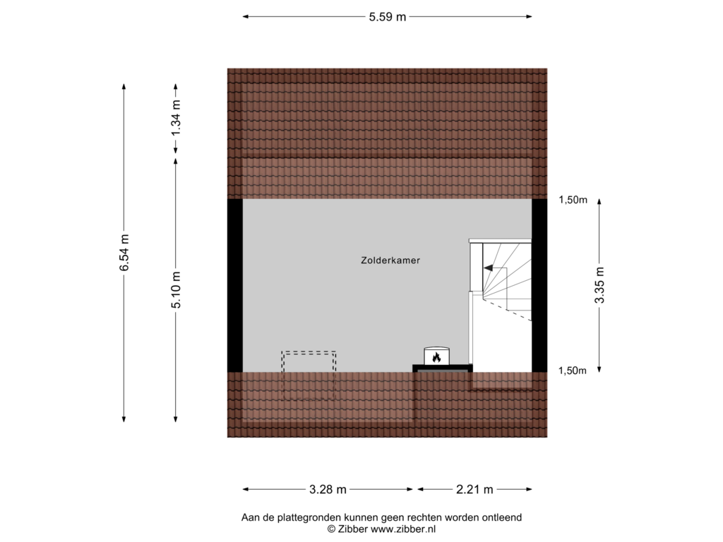 Bekijk plattegrond van Tweede Verdieping van De Akker 4