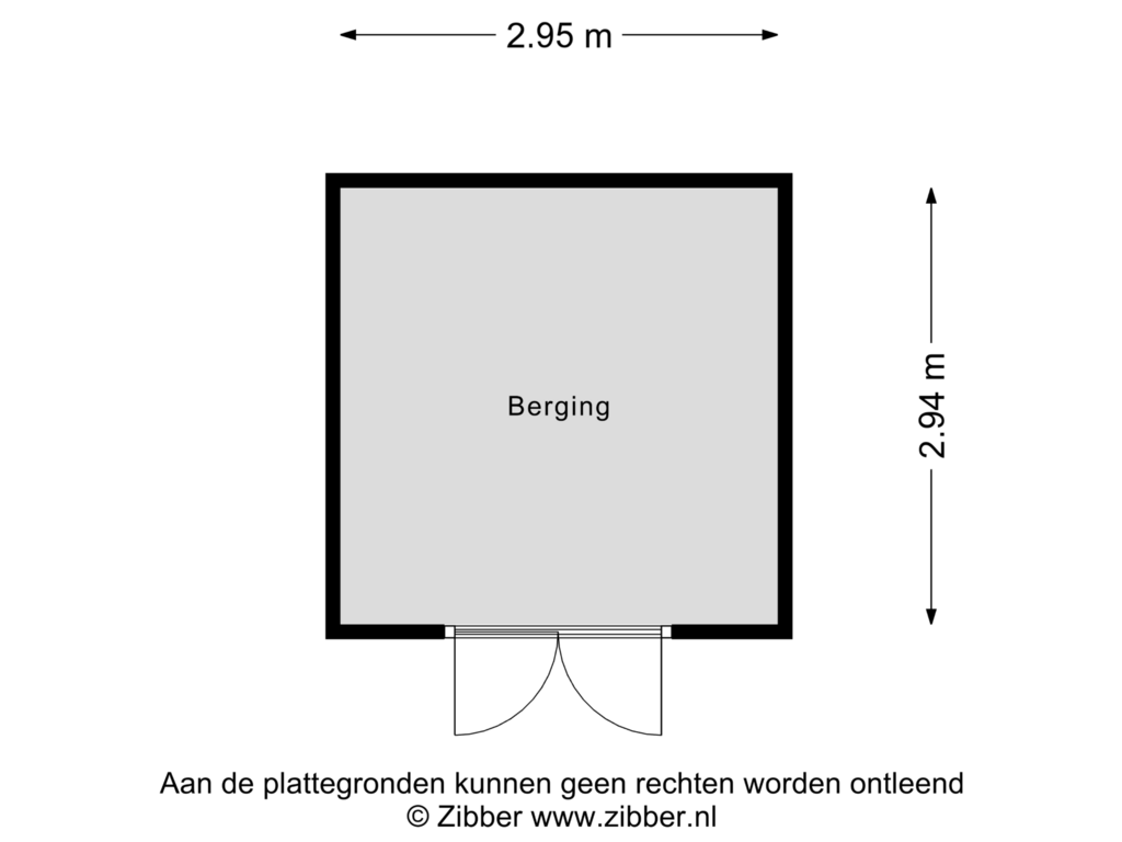 Bekijk plattegrond van Berging van De Akker 4