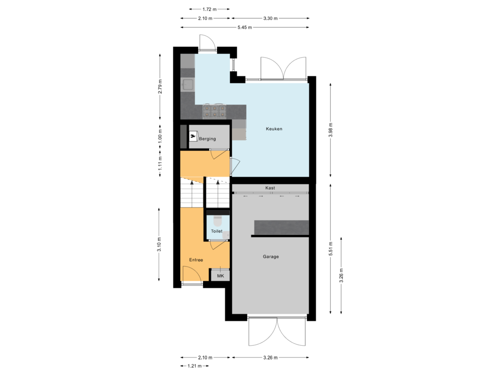 Bekijk plattegrond van Eerste woonlaag van Raamoever 29