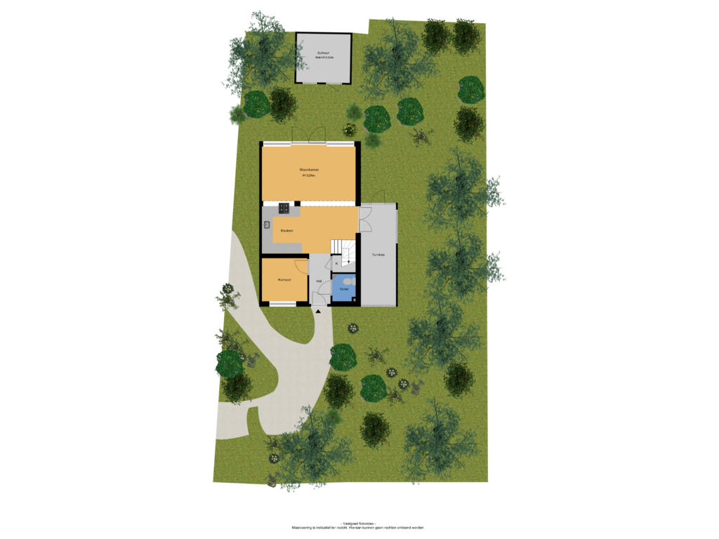 View floorplan of Tuin of Kloosterpad 12