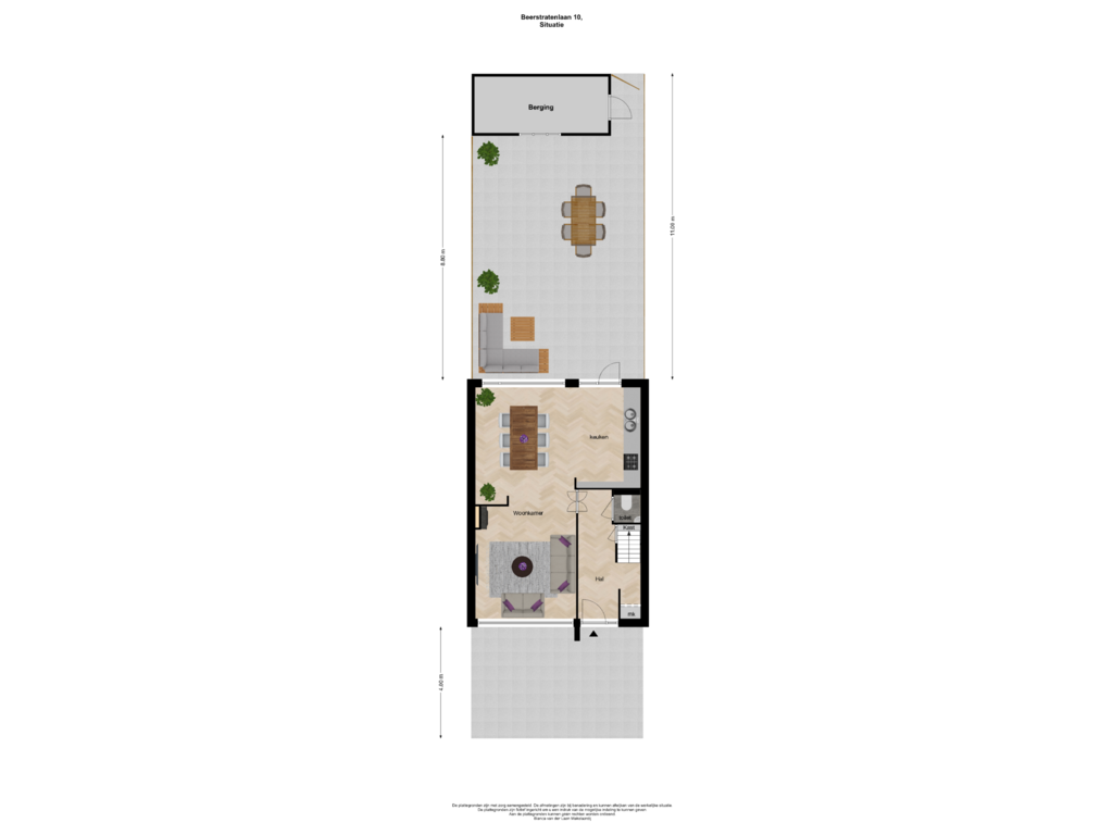 Bekijk plattegrond van Situatie van Beerstratenlaan 10