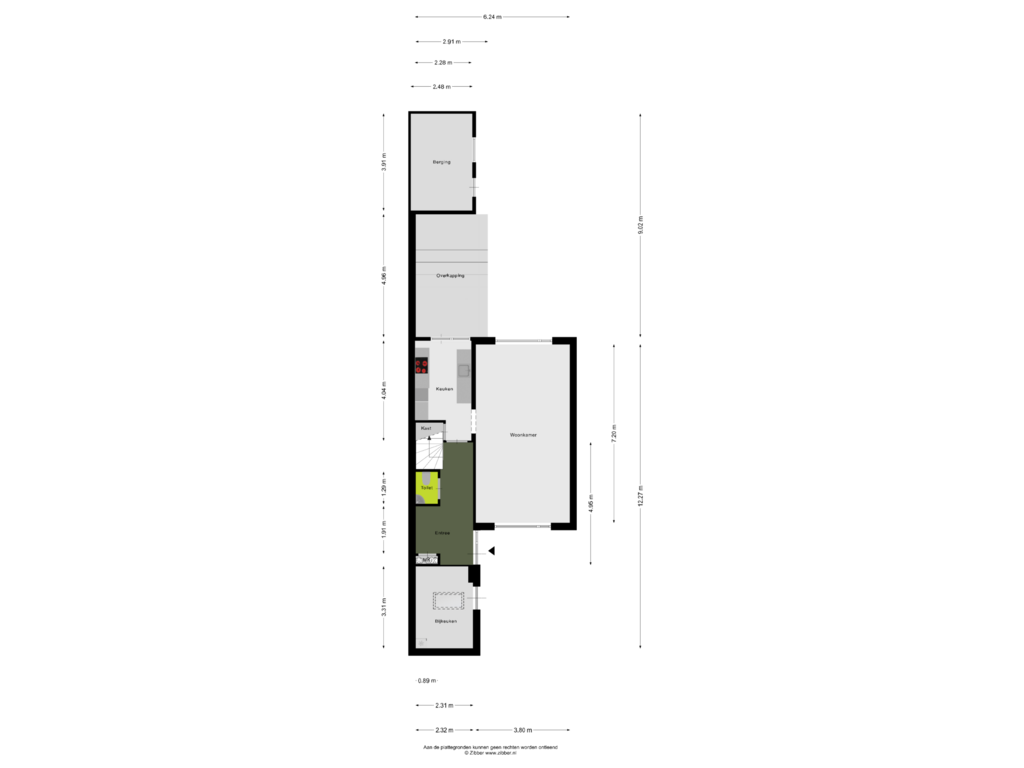 Bekijk plattegrond van Begane Grond van de Tijnagel 3