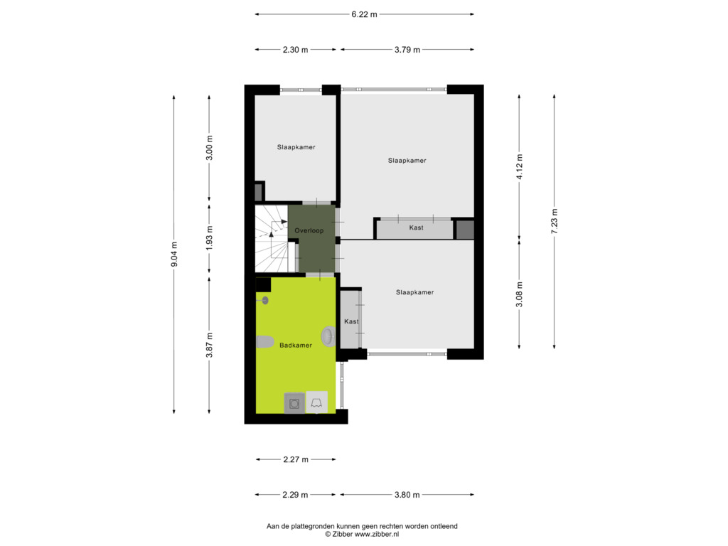 Bekijk plattegrond van Eerste Verdieping van de Tijnagel 3