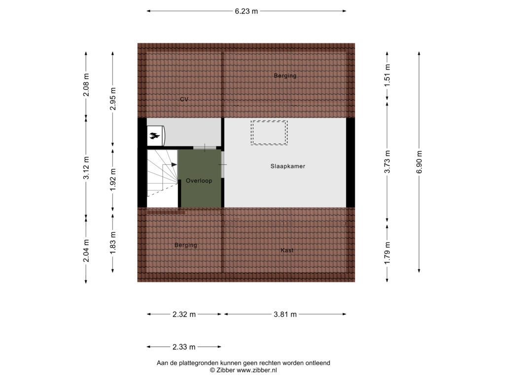 Bekijk plattegrond van Tweede Verdieping van de Tijnagel 3