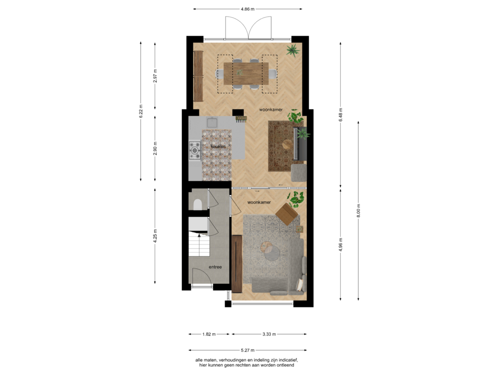 View floorplan of Begane grond of Brederostraat 8