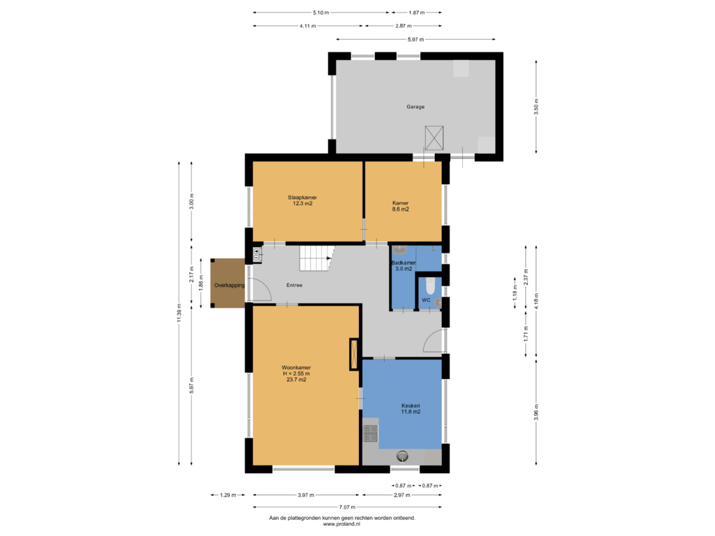 Bekijk plattegrond van Begane Grond van Oosterhulst 29-A