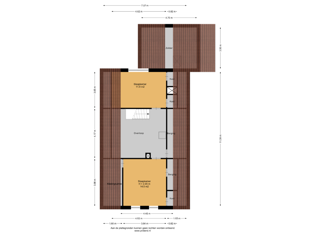 Bekijk plattegrond van 1e Verdieping van Oosterhulst 29-A