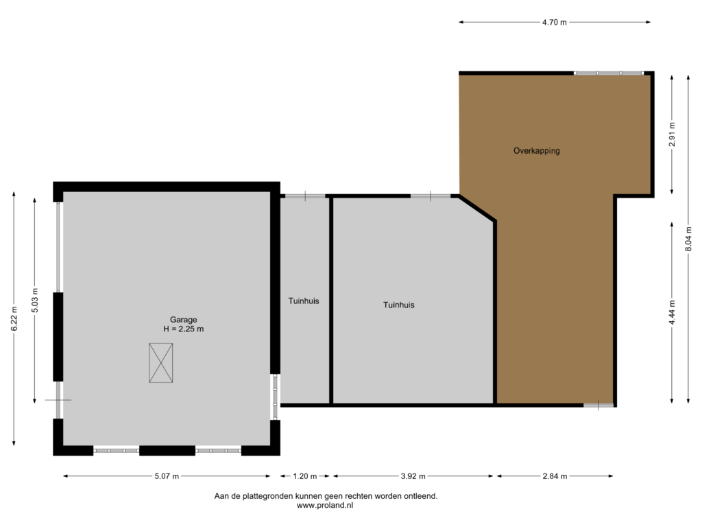 Bekijk plattegrond van Garage van Oosterhulst 29-A