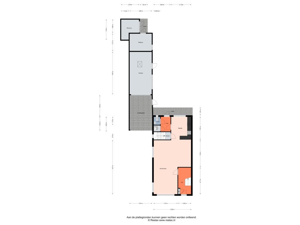 View floorplan of Begane grond of Wierdensestraat 54