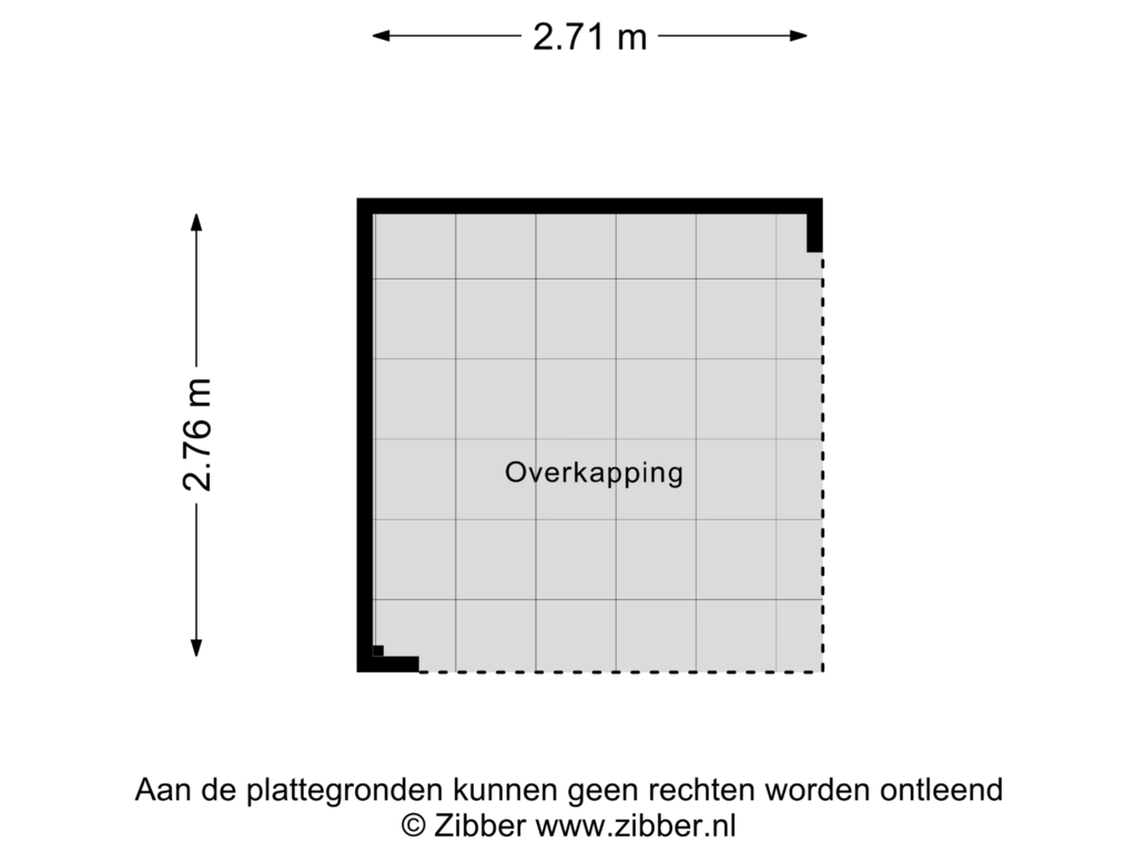 View floorplan of Overkapping of Pinksterbloem 68