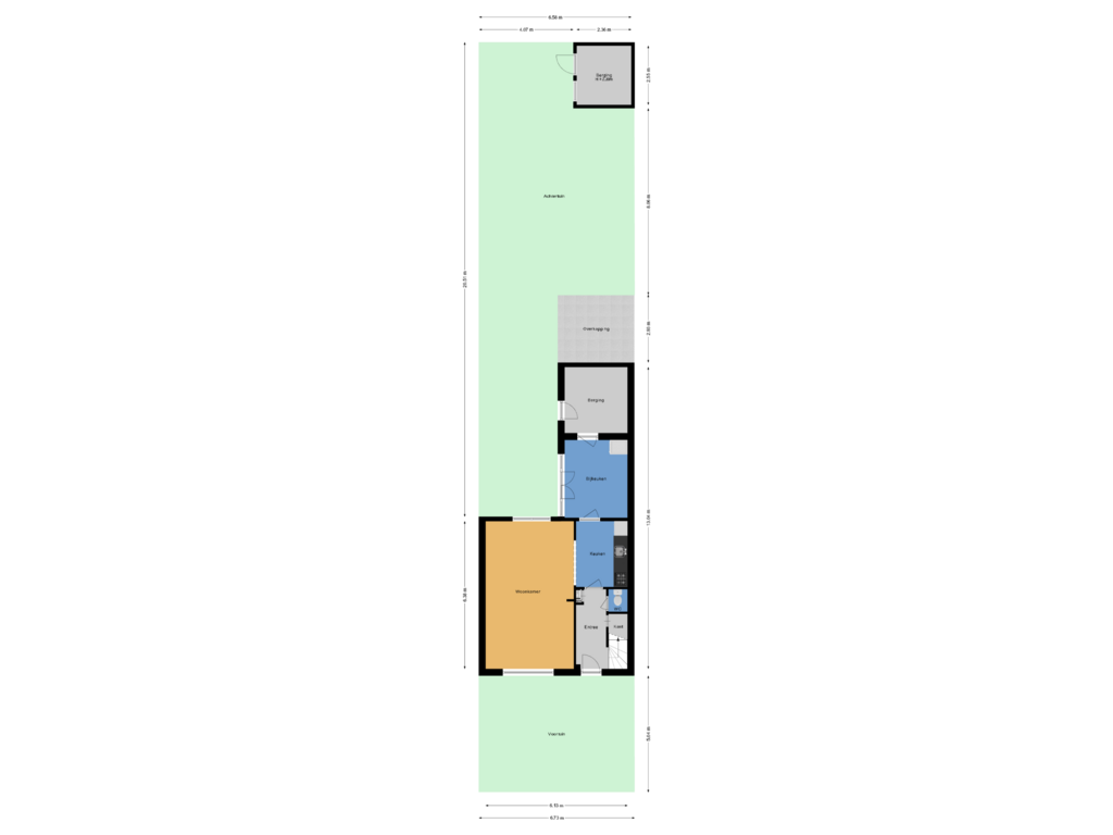 Bekijk plattegrond van Situatie van Fisselerstraat 14