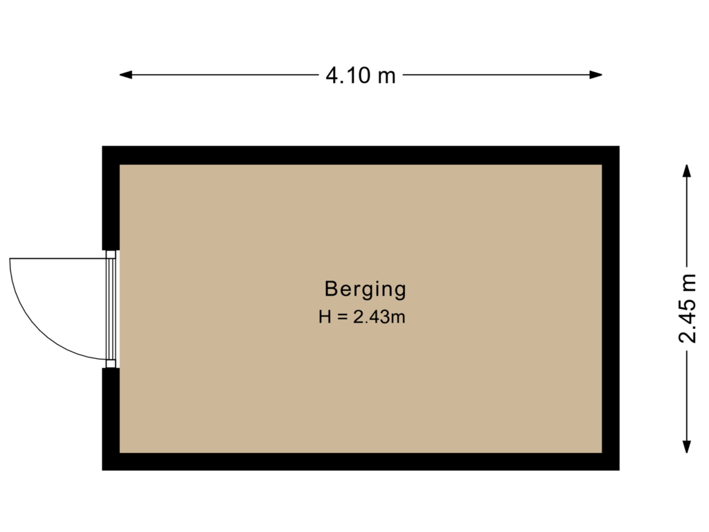 Bekijk plattegrond van Berging van Lastdragerstraat 43