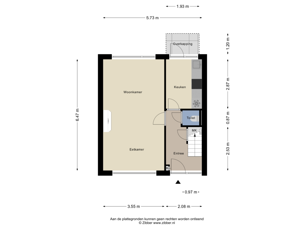 View floorplan of Begane Grond of Koningin Julianalaan 29