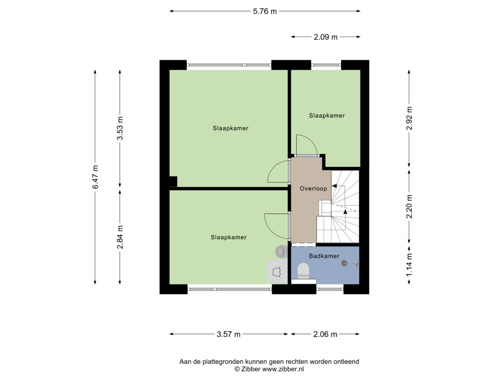 View floorplan of Eerste Verdieping of Koningin Julianalaan 29