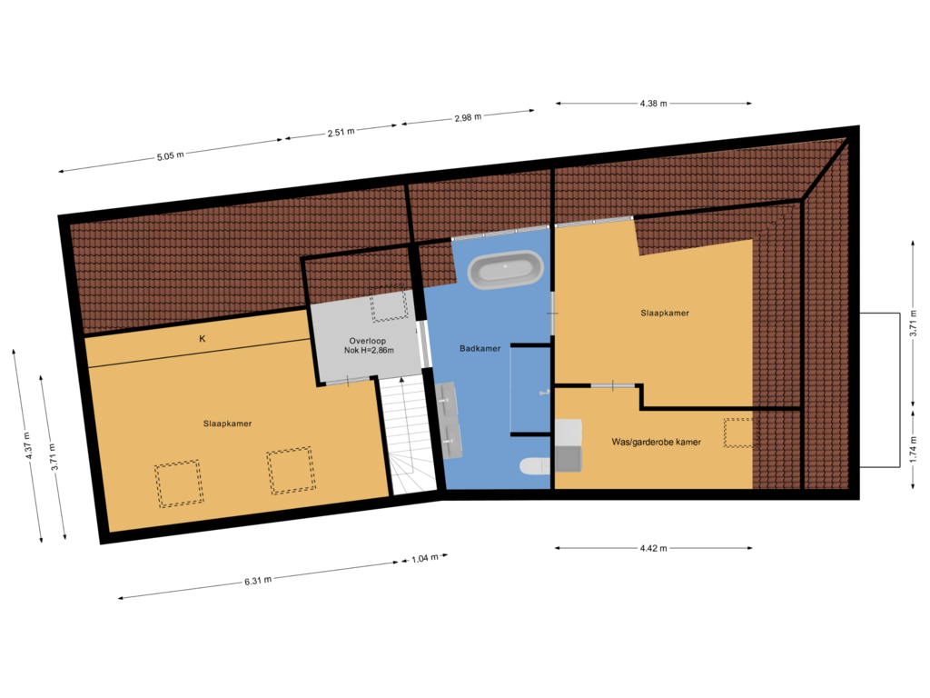 Bekijk plattegrond van Eerste verdieping van Jan van Zutphenlaan 59