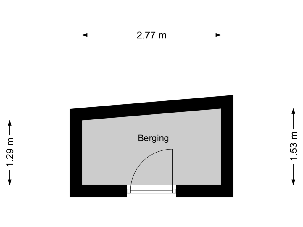 Bekijk plattegrond van Berging van Jan van Zutphenlaan 59