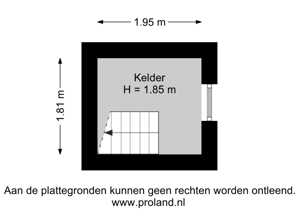 View floorplan of Kelder of Kamerlingswijk WZ 63