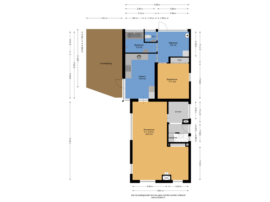 View floorplan of Begane Grond of Kamerlingswijk WZ 63