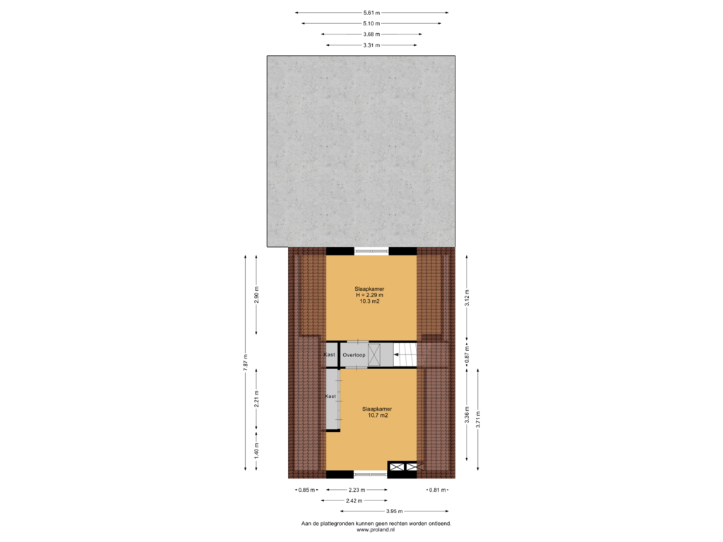 View floorplan of 1e Verdieping of Kamerlingswijk WZ 63