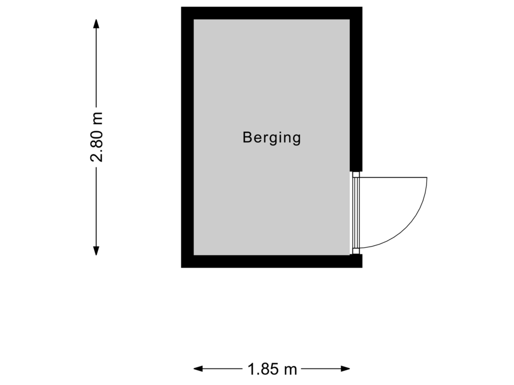 Bekijk plattegrond van Berging van Gaffeltiende 31