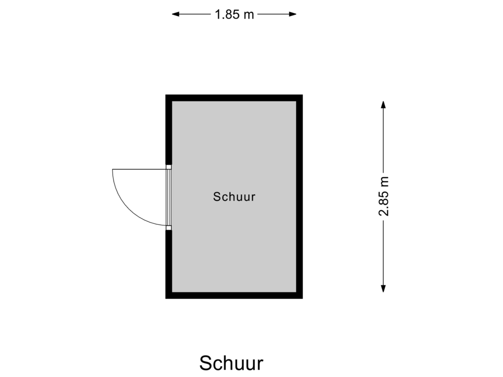 Bekijk plattegrond van Schuur van Poortkade 198