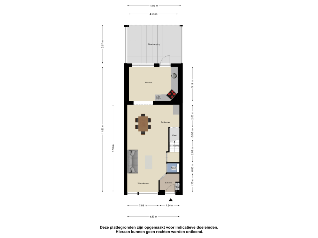 Bekijk plattegrond van Begane grond van Appelhegge 56