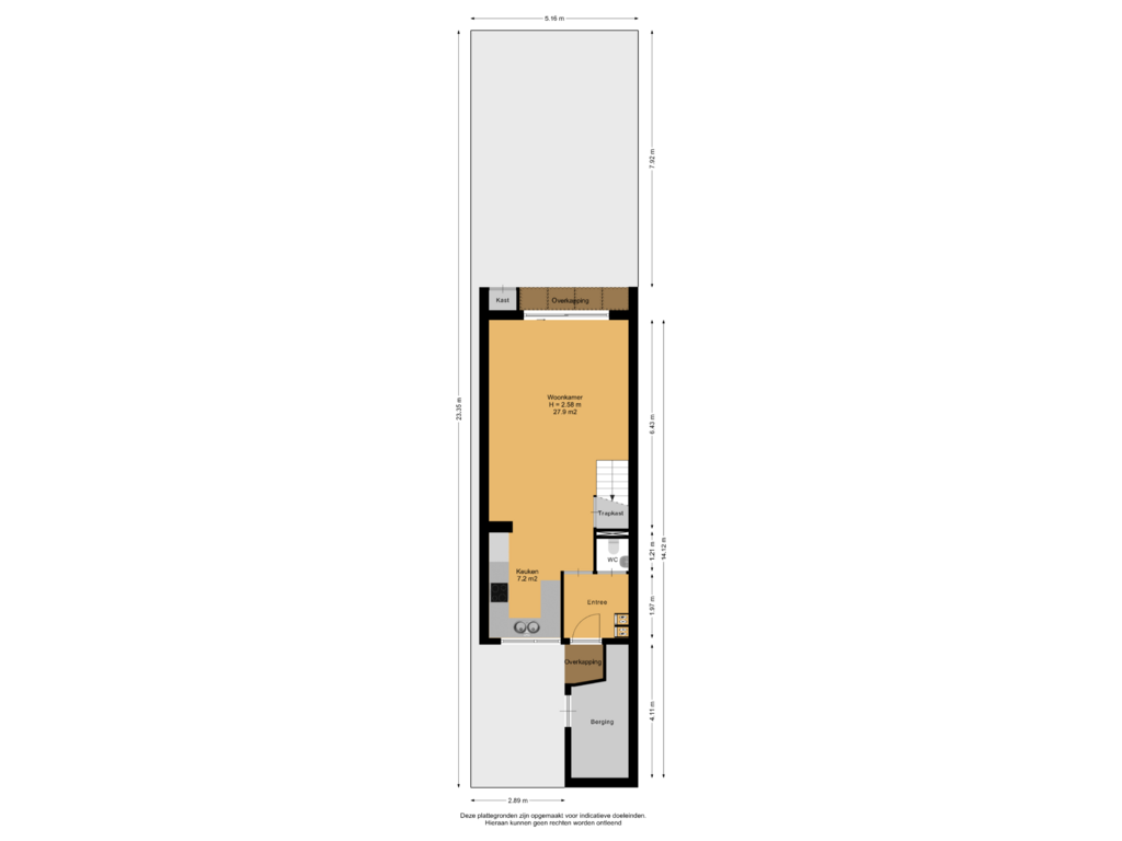 View floorplan of Begane Grond Met Kavel of Sartrezijde 15