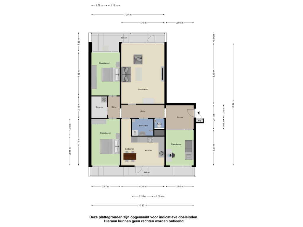 Bekijk plattegrond van Appartement van Dotterlei 699