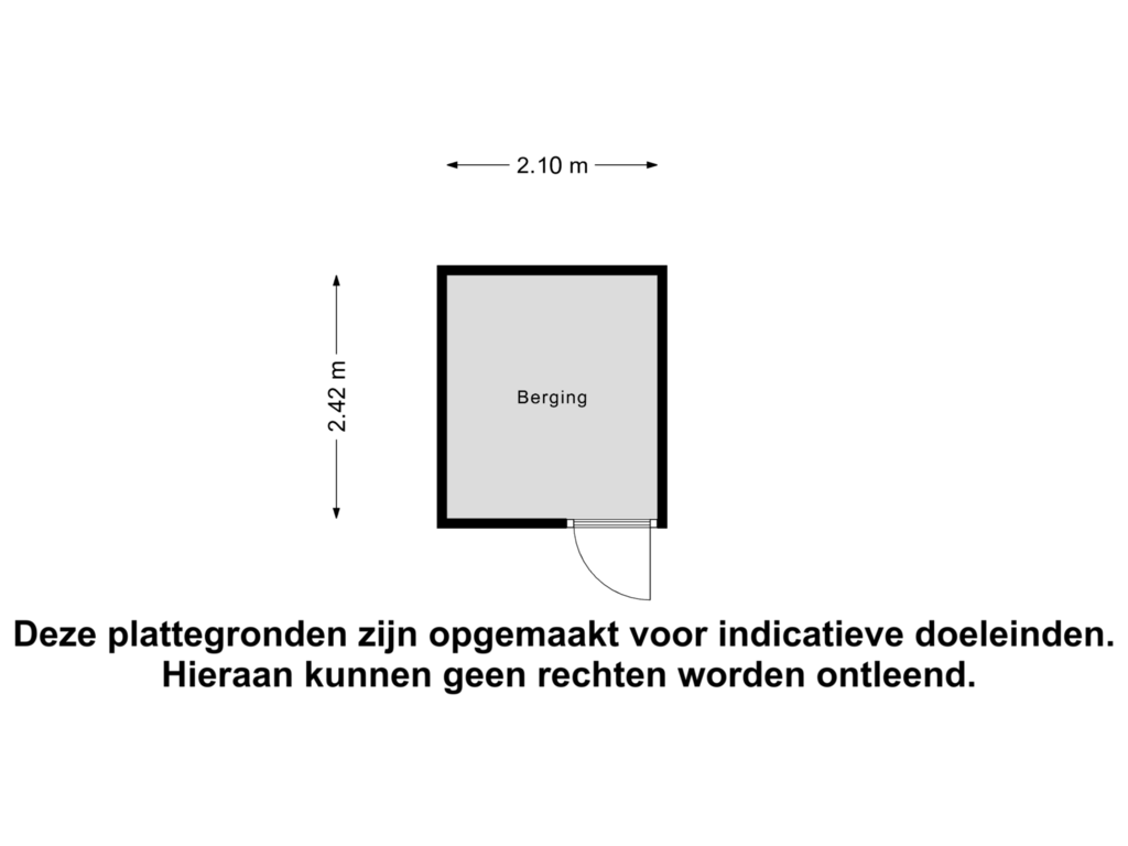 Bekijk plattegrond van Berging van Dotterlei 699