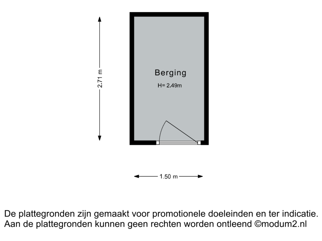 View floorplan of Berging of Admiraliteitskade 30-B