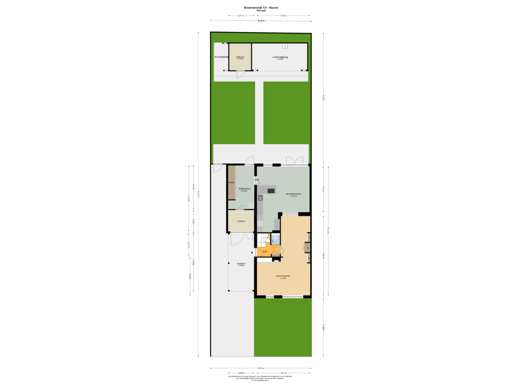 View floorplan of PERCEEL of Braakmansdijk 121