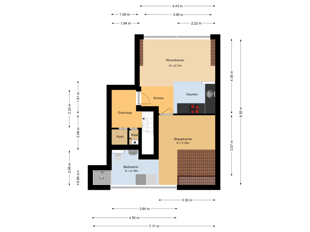 Bekijk plattegrond van Tweede verdieping van Lindenplein 4-F