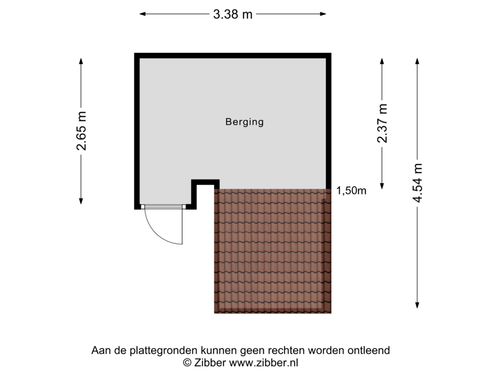 View floorplan of Berging of H.J. van Heekplein 17