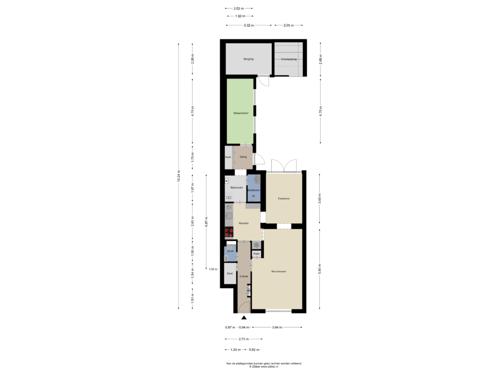 View floorplan of Begane Grond of Van Leeuwenhoekstraat 27