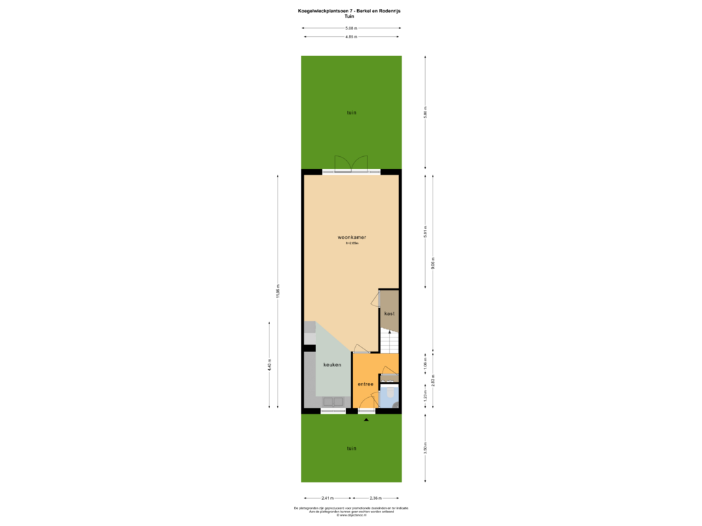 View floorplan of TUIN of Koegelwieckplantsoen 7