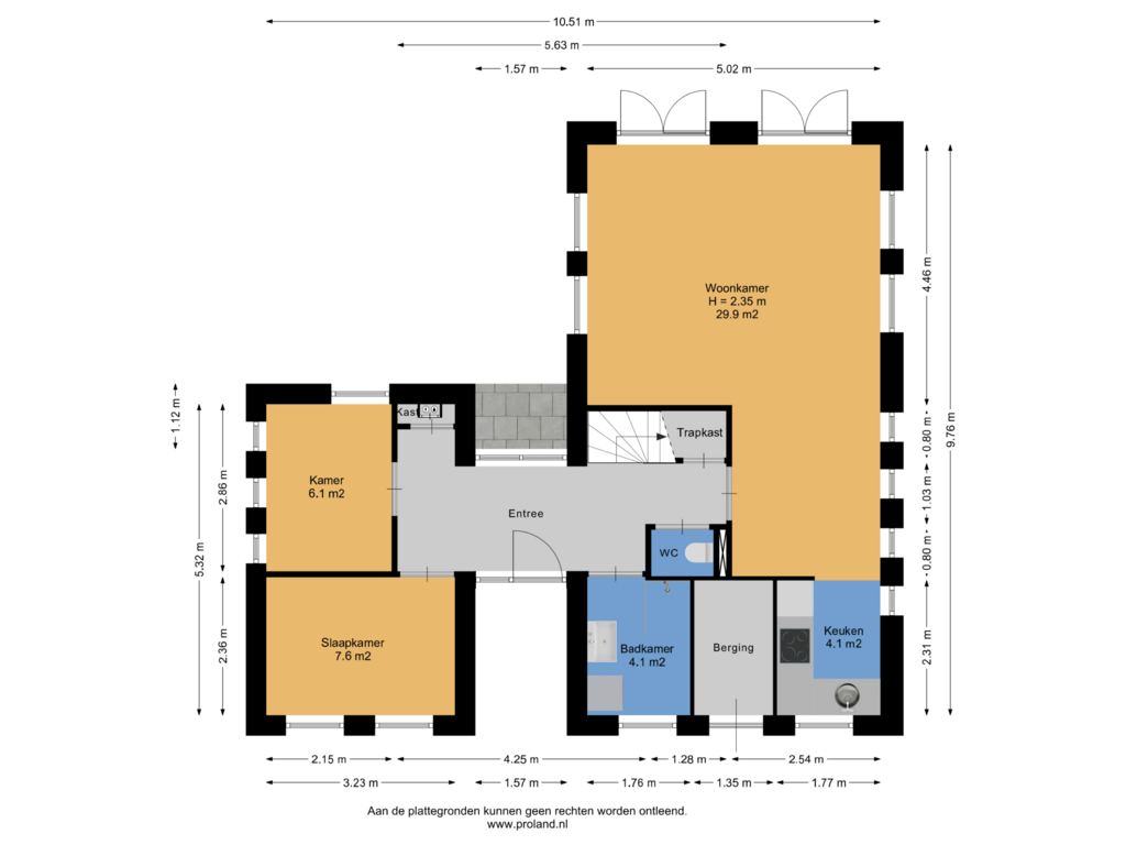 View floorplan of Begane Grond of Sandurdreef 5-380