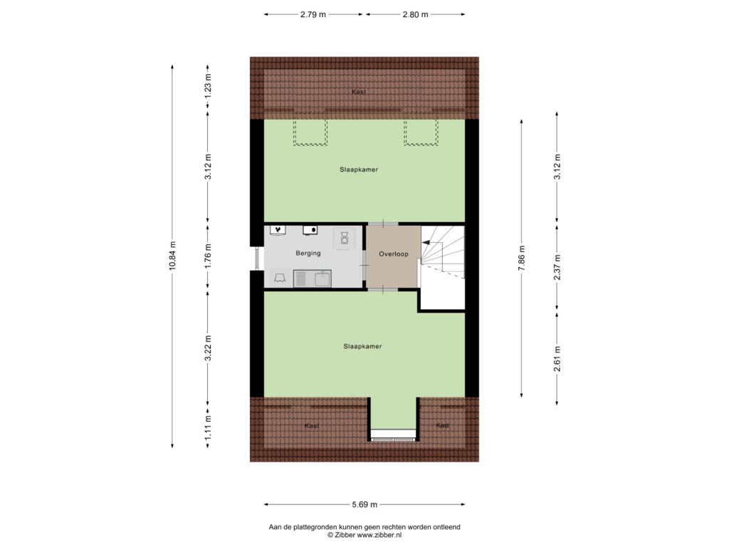 Bekijk plattegrond van Tweede Verdieping van Adrianahoeve 5