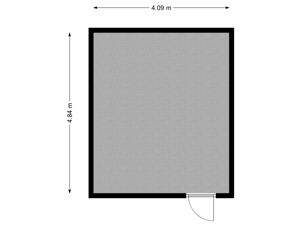 View floorplan of Berging of Molenstraat 23