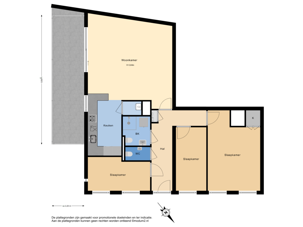 View floorplan of Perceel of Javalaan 441