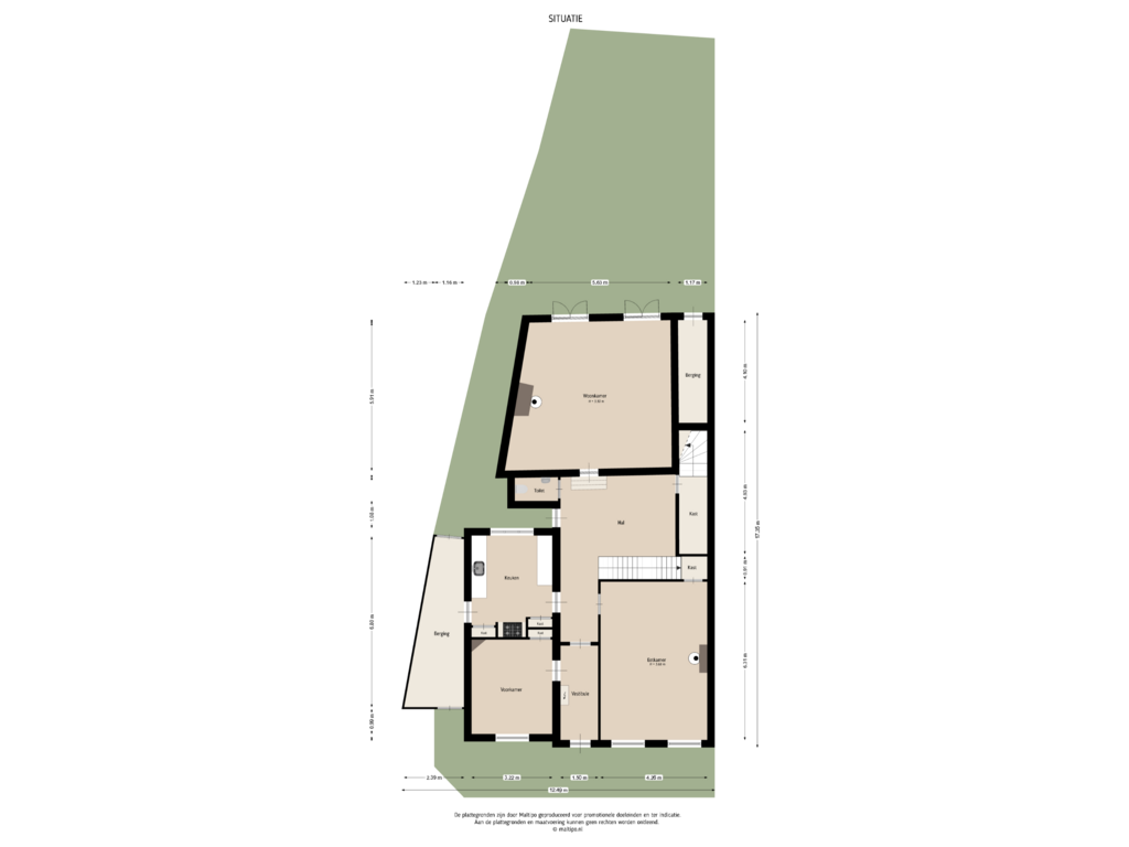 Bekijk plattegrond van Situatie van Waterstraat 44