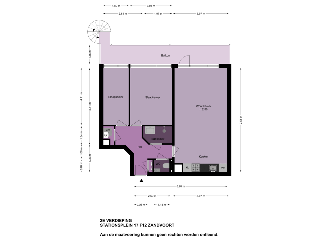 View floorplan of 2e Verdieping of Stationsplein 17-F12