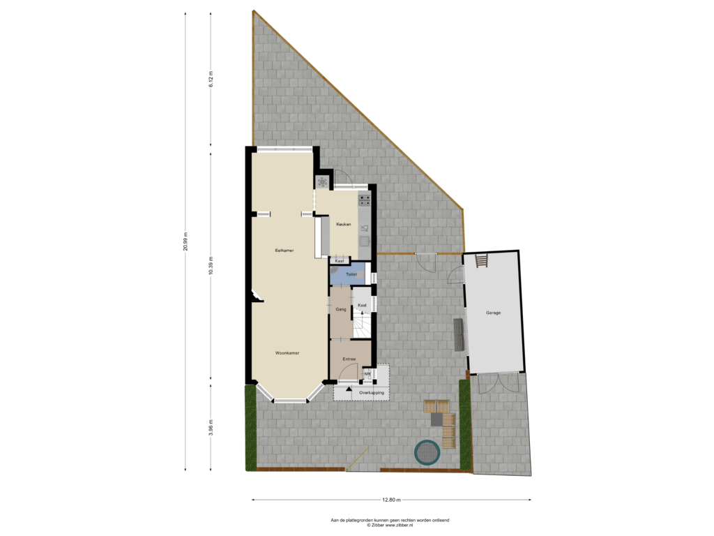 View floorplan of Begane Grond_Tuin of Van Houtenkade 13