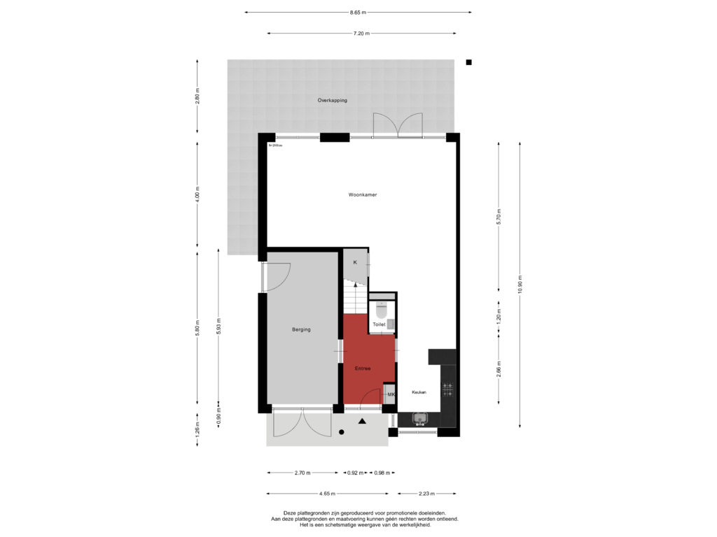 Bekijk plattegrond van Begane Grond van Rieffhof 79