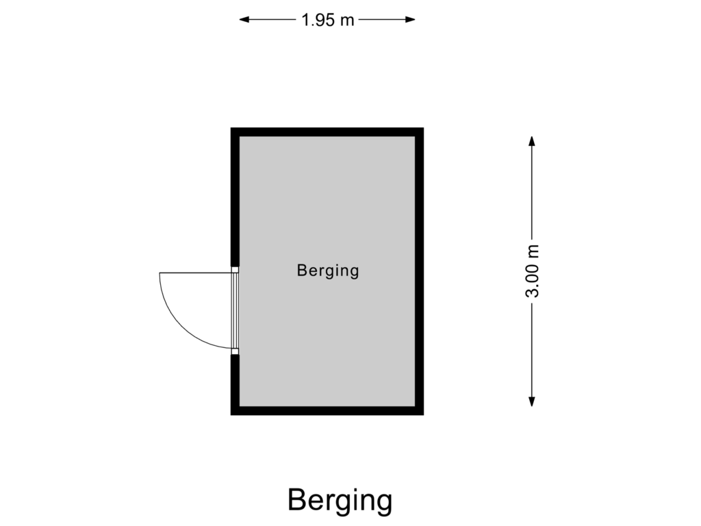 View floorplan of Berging of Dijkmanzoet 10