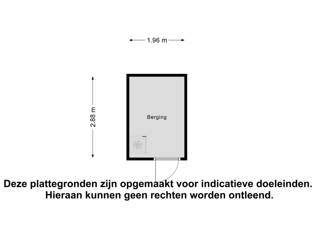 Bekijk plattegrond van Berging van Saltshof 1034-D