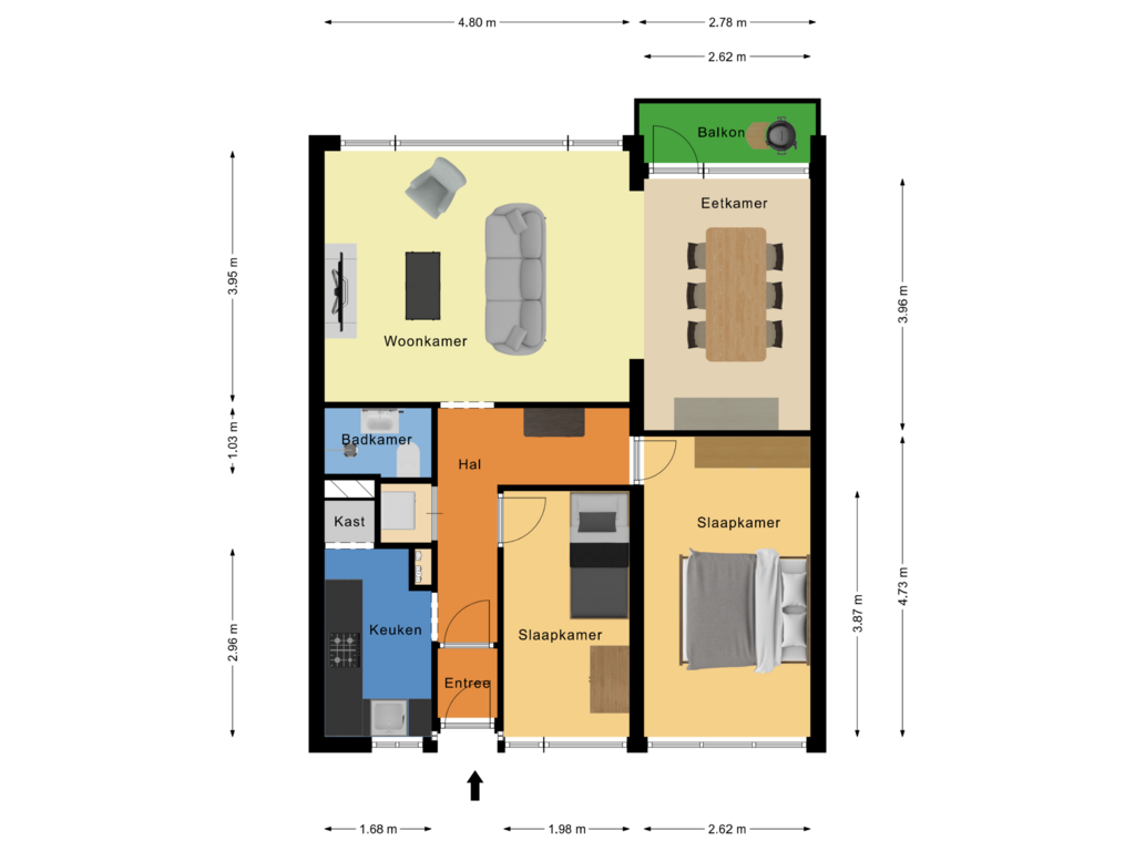 Bekijk plattegrond van First floor van Bommelerwaard 108