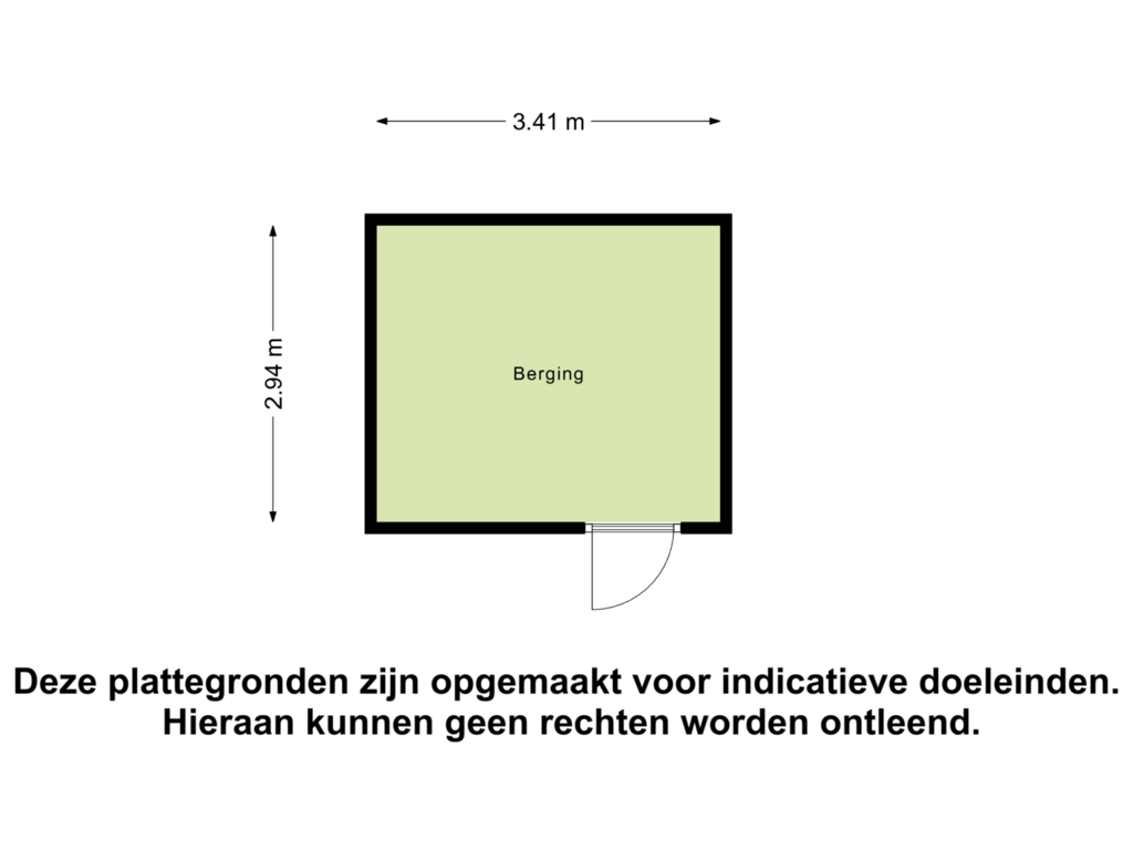 Bekijk plattegrond van Berging van Bredaseweg 384