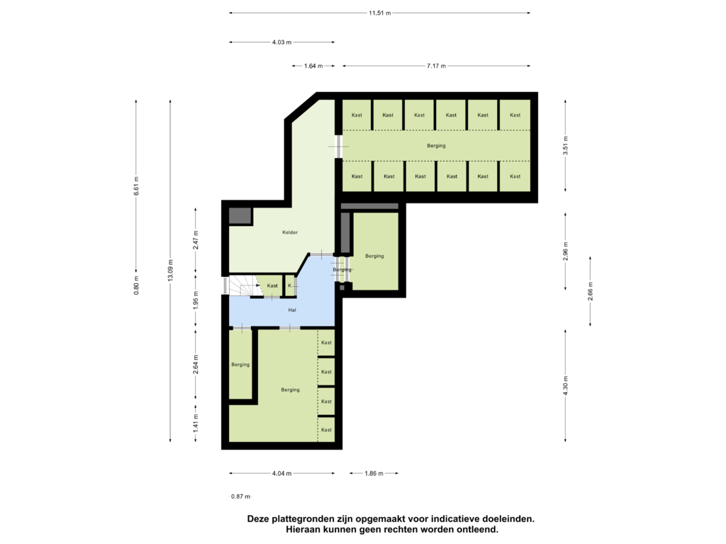 Bekijk plattegrond van Kelder van Bredaseweg 384