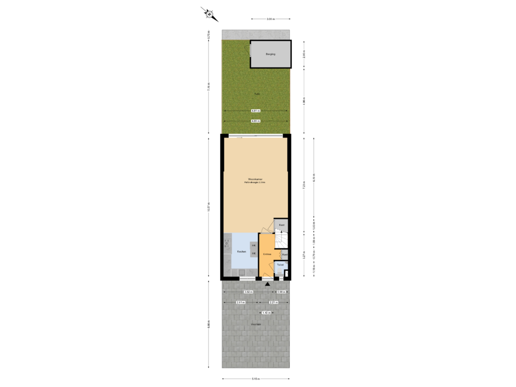 Bekijk plattegrond van Begane grond tuin van Vivaldi 3