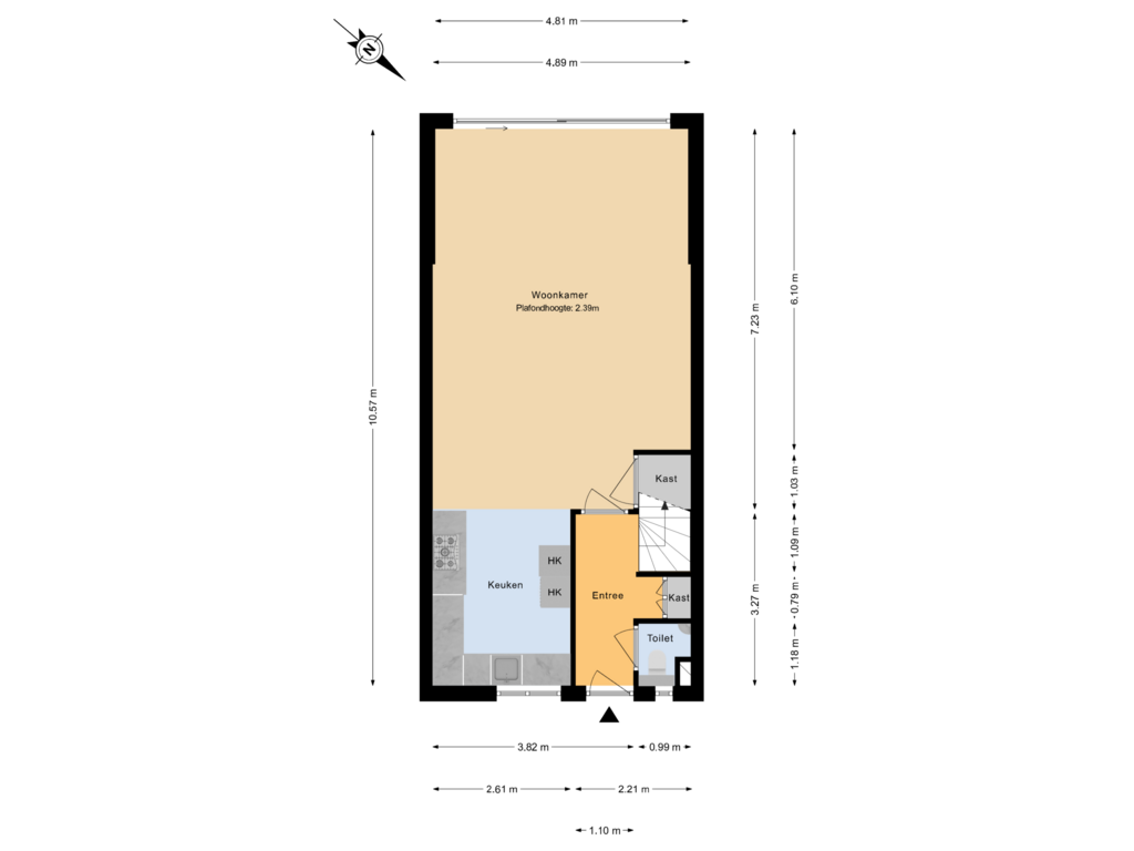 Bekijk plattegrond van Begane grond van Vivaldi 3